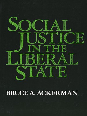 cover image of Social Justice in the Liberal State